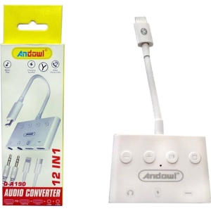Andowl Αντάπτορας Ήχου 12 σε 1 για iPhone Q-A190 - 12in1 Audio Converter