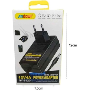 Alternative view of Andowl Universal Τροφοδοτικό 12V4A Q-DC9120 - AC/DC Power Adapter