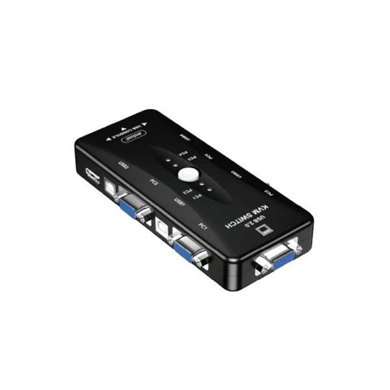 Andowl 4 σε 1 KVM Μετατροπέας USB 2.0 Q-K301 - 4-Port KVN Converter - Image 2