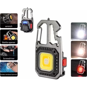 Andowl Πολυεργαλείο Μπρελόκ Φακός Q-D911 - Cob rechargeable keychain light