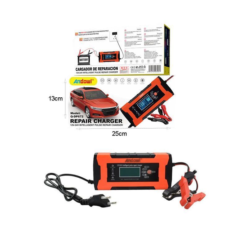 Andowl Φορτιστής Μπαταρίας Αυτοκινήτου 12/24V Q-DP672 - Rerair Charger - Image 5