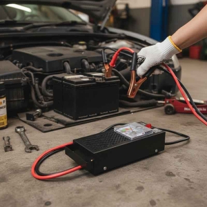 Alternative view of Andowl Ελεγκτής μπαταρίας αυτοκινήτου με κροκοδειλάκια Battery Tester Q-X17 - Car Automotive Battery Tester