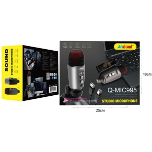 Alternative view of Andowl Πυκνωτικό Μικρόφωνο USB Επιτραπέζιο για Studio Q-MIC995 - Studio Microphone