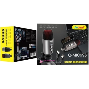 Andowl Πυκνωτικό Μικρόφωνο USB Επιτραπέζιο για Studio Q-MIC995 - Studio Microphone