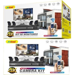 Andowl Ολοκληρωμένο Σύστημα CCTV με 4 Κάμερες Q-S777 - Camera Kit Professional Security System