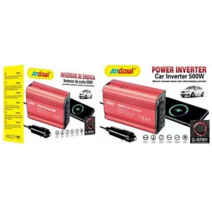 Andowl Inverter Αυτοκινήτου Τροποποιημένου Ημιτόνου 500W για Μετατροπή 12V DC σε 220V AC Q-N7001 - Power Inverter