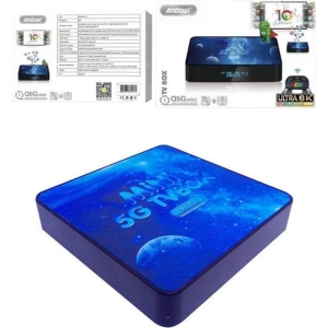 Andowl TV Box Mini 4K UHD με WiFi USB 2.0 / USB 3.0 4GB RAM και 64GB Αποθηκευτικό Χώρο με Λειτουργικό Android 10.0 Q5G - TV Box Mini