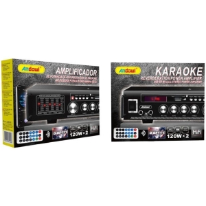 Andowl Ενισχυτής με λειτουργία Karaoke 120Wx2 HiFi Q-GF111 - Karaoke Reverberation Power Amplifier