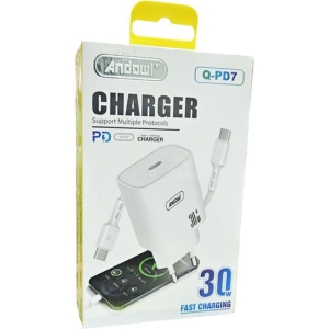 Andowl Φορτιστής Ταχείας Φόρτισης 30W Q-PD7 - Fast Charger