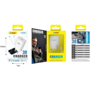 Alternative view of Andowl Φορτιστής με καλώδιο Type-C σε Lightning 30W Q-PD8 - Charger