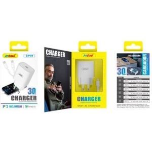 Andowl Φορτιστής με καλώδιο Type-C σε Lightning 30W Q-PD8 - Charger