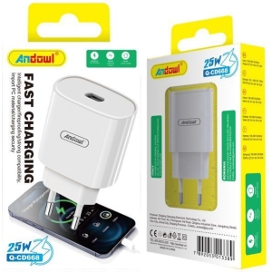 Andowl Φορτιστής Type-C 25W Q-CD668 - Fast Charger
