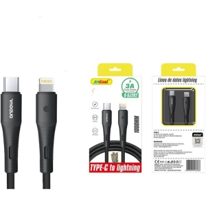 Andowl Καλώδιο Δεδομένων Type-C σε Lightning 1m 3A Q-SJ202 - Data Cable