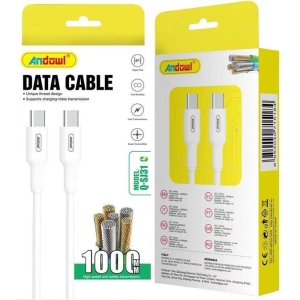 Andowl Καλώδιο Δεδομένων Type-C σε Type-C 1m 5A Q-SJ31 - Data Cable