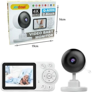 Alternative view of Andowl Baby Monitor 2.8” με κάμερα και εφαρμογή WiFi Ultra HD 4K Q-A006 - Video baby monitor