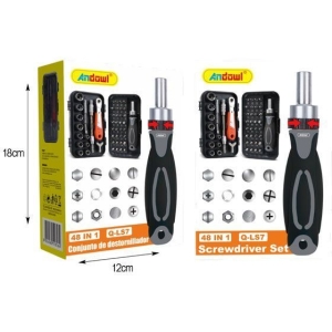 Alternative view of Andowl Σετ Κτσαβίδι Καρυδάκι 48 σε 1 Q-LS7 - Screwdriver Set