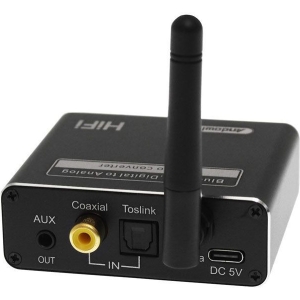 Alternative view of Andowl Bluetooth 5.0 Receiver με θύρα εξόδου USB Q-T231 - 3in1 Wireless Receiver Player