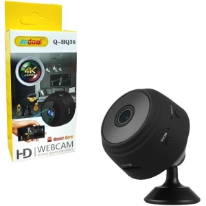 Andowl Κρυφή Κάμερα Παρακολούθησης 4K Q-HQ36 - Remote Alarm Web Camera HD