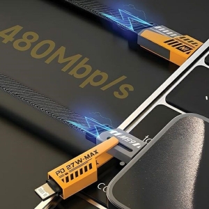 Alternative view of Andowl Καλώδιο Δεδομένων 4σε1 65W 120cm Q-SJ60 - 4in1 Data Cable