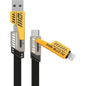 Andowl Καλώδιο Δεδομένων 4σε1 65W 120cm Q-SJ60 - 4in1 Data Cable