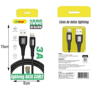 Alternative view of Andowl Καλώδιο δεδομένων UBS σε Lightning 3Α Q-SJ88 - Data Cable