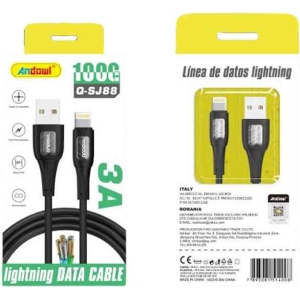 Andowl Καλώδιο δεδομένων UBS σε Lightning 3Α Q-SJ88 - Data Cable