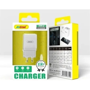Alternative view of Φορτιστής κινητού με καλώδιο Type-C Andowl Q-CD690-Mobile charger with Type-C cable Andowl Q-CD690