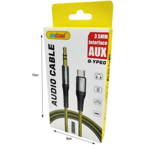 Alternative view of Andowl Καλώδιο ήχου Type-c σε AUX 3.5mm Q-YP60 - Audio Cable