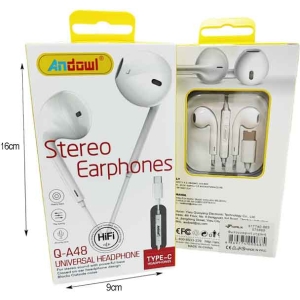 Alternative view of Andowl Ενσύρματα Ακουστικά με Βύσμα USB-C  - Earphone