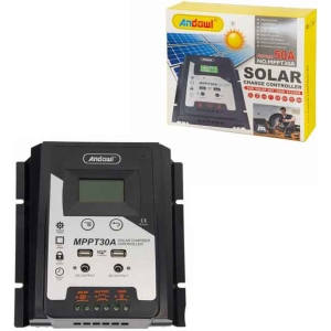 Andowl Ρυθμιστής φόρτισης φωτοβολταϊκών 50Amber MPPT 30A - Solar Charge Controller