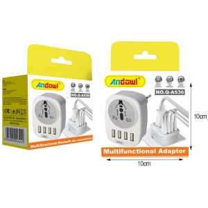 Alternative view of Ταξιδιωτικός Αντάπτορας Πρίζας Από Universal Σε Ελλάδας - Multifuncional Adaptor