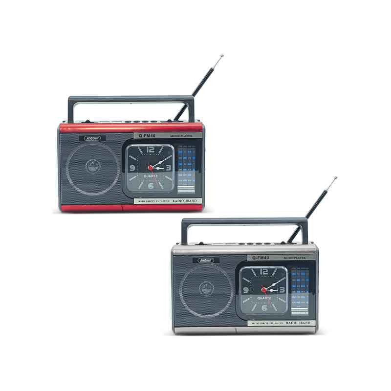 Andowl Φορητό Ραδιόφωνο Μπαταρίας με USB Q-FM40 - Radio - Image 2
