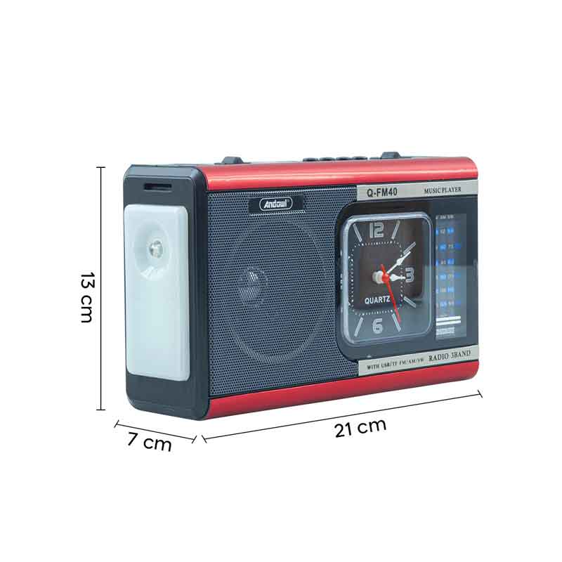 Andowl Φορητό Ραδιόφωνο Μπαταρίας με USB Q-FM40 - Radio - Image 3