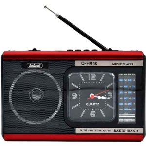 Andowl  Φορητό Ραδιόφωνο Μπαταρίας με USB Q-FM40 - Radio