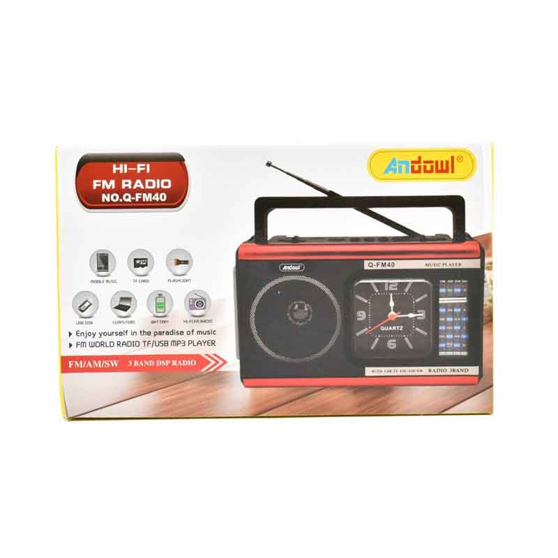 Andowl Φορητό Ραδιόφωνο Μπαταρίας με USB Q-FM40 - Radio - Image 7