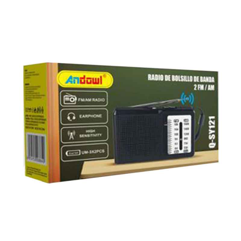 Andowl Επιτραπέζιο Ραδιόφωνο Μπαταρίας Q-SY121- Pocket Radio - Image 2