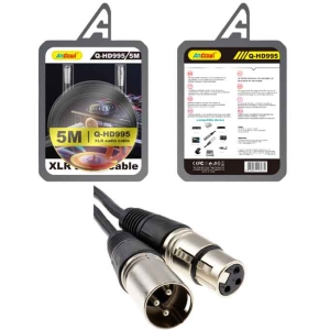 Andowl Καλώδιο XLR Αρσενικό σε Θηλυκό 5m Q-HD995 - XLR Audio Cable