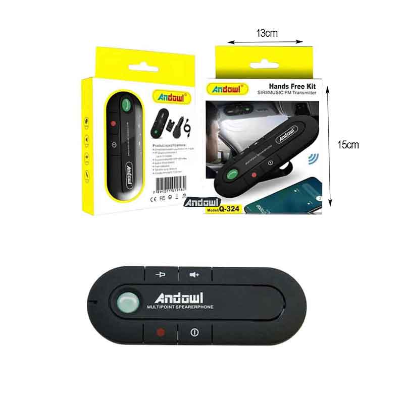 Andowl Σύστημα Bluetooth Handsfree Αυτοκινήτου Q-324 - Hands Free Kit - Image 3