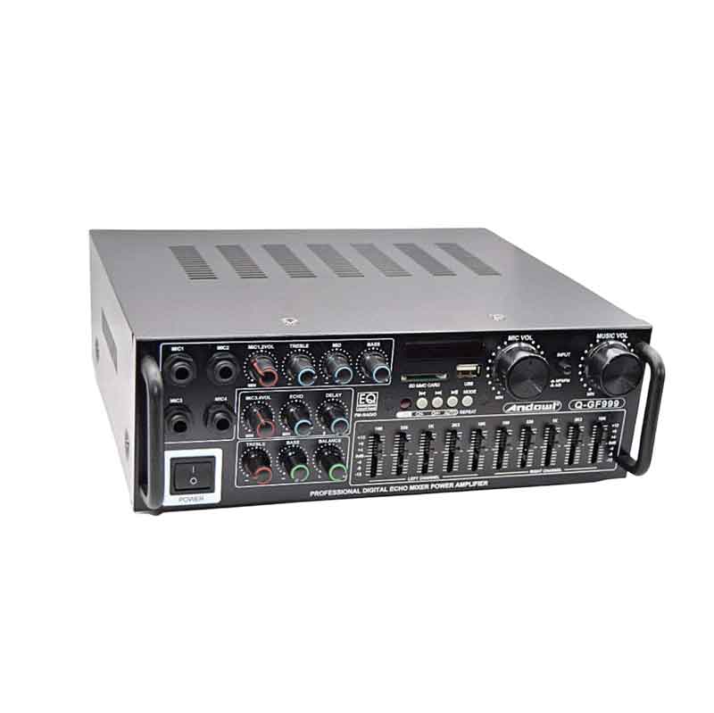 Andowl Ενισχυτής ήχου 2X150W Karaoke FM / Bluetooth / MP3 / Usb / Bluetooth Q-GF999 - Karaoke Reverberation Power Amplifier - Image 4