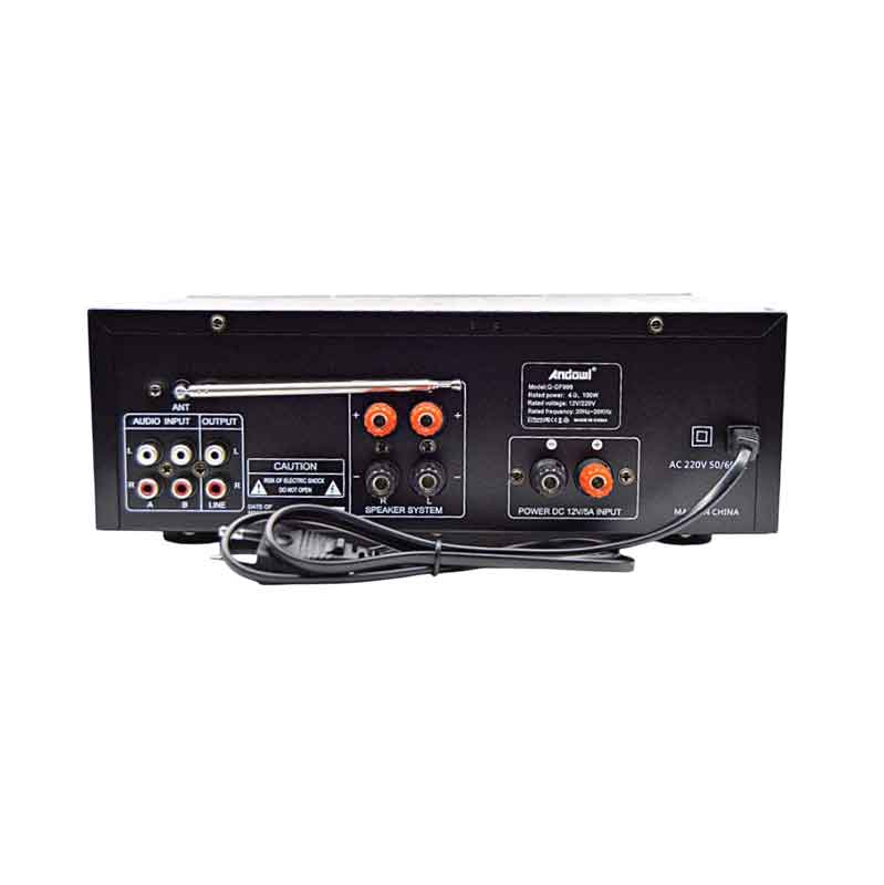 Andowl Ενισχυτής ήχου 2X150W Karaoke FM / Bluetooth / MP3 / Usb / Bluetooth Q-GF999 - Karaoke Reverberation Power Amplifier - Image 5