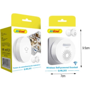 Alternative view of Andowl Ασύρματο Κουδούνι Πόρτας Q-ML203 - Wireless Self-Powered Doorbell