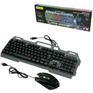 Andowl Σετ Gaming Πληκτρολόγιο με RGB φωτισμό & Ποντίκι (Αγγλικό US) Q-808  – Gaming Keyboard & Mouse