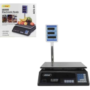 Andowl Ηλεκτρονική ζυγαριά 40KG τριπλής οθόνης ACS-D1- Electronic Scale