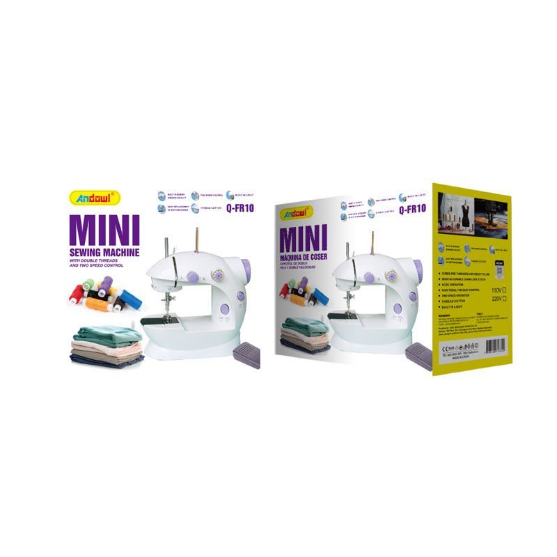 Andowl Φορητή μίνι ραπτομηχανή ρούχων Q-FR10 - Mini Sewing Machine - Image 3