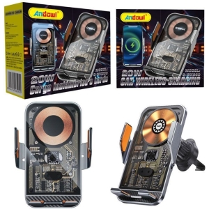 Andowl Q-WX660 Βάση Κινητού Αυτοκινήτου και Ασύρματη Φόρτιση 20W - Car Wireless Charging