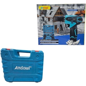 Andowl Κρουστικό δραπανοκατσάβιδο με δυο μπαταρίες Q-DZ1029 - Electric Drill Set