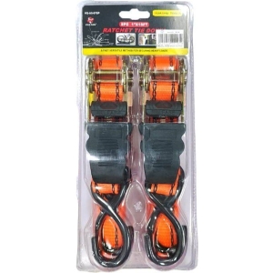 Zhexin Ιμάντας φορτίων 2τεμ 1" x 15FT - Λουριά για στερέωση φορτίου HS-A5-07SP -  Ratchet tie