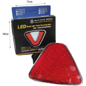 Alternative view of Φως Στοπ Τριγωνικό LED 24V – Αδιάβροχο IP67 - LED Brake Light Flash Reversing Light
