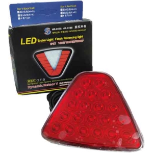 Φως Στοπ Τριγωνικό LED 24V – Αδιάβροχο IP67 - LED Brake Light Flash Reversing Light