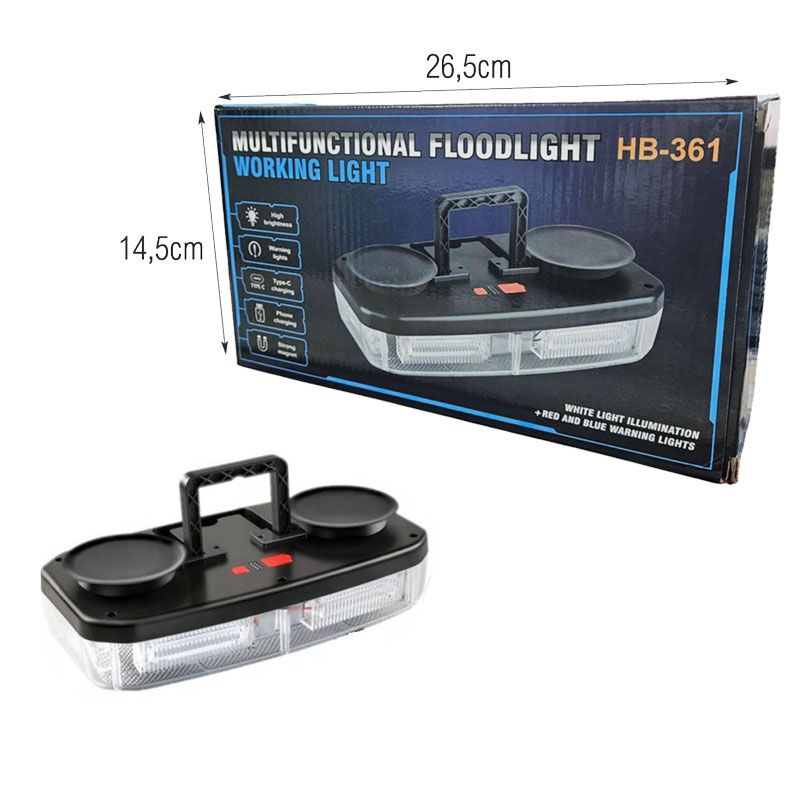 Φάρος Αυτοκινήτου HB-361 - Multifunctional Floodlight Working Light - Image 3